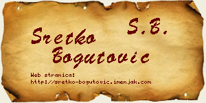 Sretko Bogutović vizit kartica